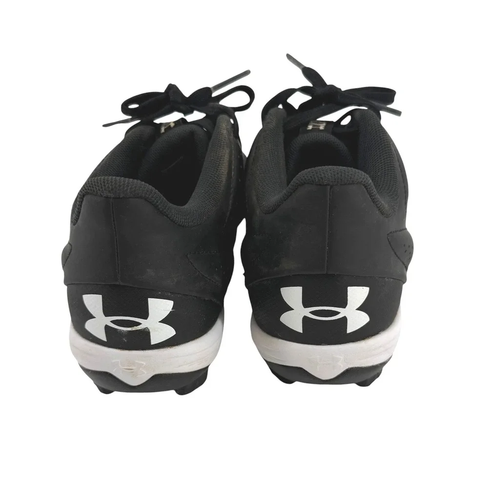Under Armour Leadoff Low RM JR Kids Baseball Cleats Black White 3027455-001 3.5Y